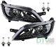 Headlights Suitable For Fiat Ducato 250 Black With Led Lights + Bulbs
