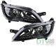 Headlights Suitable For Fiat Ducato Black 250 06/14- With Led Light Kit
