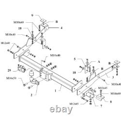 Hitch for Fiat Ducato Flatbed 02- Swan Neck + Wiring Harness and 7 Pins + Kit