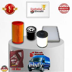 Kit Tagliando Filtri + Olio Fiat Ducato III 3.0 Jtd 115kw 157cv Dal 2008 2011