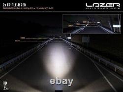 LED Triple-R 750 Grille Lamps + Support Kit for Fiat Ducato 2022 + Van