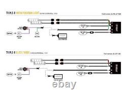 LED Triple-R 750 Grille Lamps + Support Kit for Fiat Ducato 2022 + Van