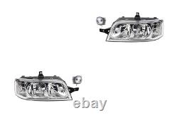 Left Right Front Headlight Suitable for Fiat Ducato 244 04/02- H7 H1 + Fog