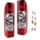 Left And Right Rear Light Kit With Bulb Suitable For Fiat Ducato