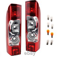 Left and Right Rear Light Kit with Bulb Suitable for Fiat Ducato