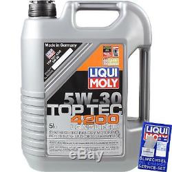 Liqui Moly 10l Toptec 4200 5w-30 Oil + Mann-filter For Fiat Ducato