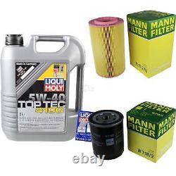 Liqui Moly 5l 5w-40 Engine Oil - Mann-filter Filter Fiat Ducato 230 1.9 Td