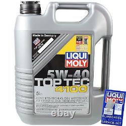 Liqui Moly 6l 5w-40 Oil Inspection Kit Filter For Fiat Ducato