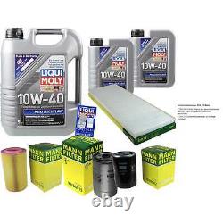 Liqui Moly 7l 10w-40 Oil Inspection Kit Filter For Fiat Ducato