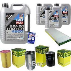 Liqui Moly 8 Liter Toptec 4600 5w-40 Engine Oil + Filter Set For Fiat Ducato