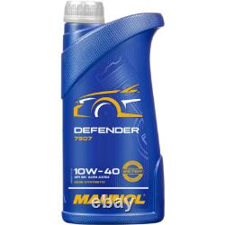 MANN-FILTER Inspection Kit 6L MANNOL Defender 10W-40 for Fiat Ducato