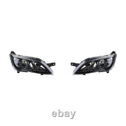 Main Headlights Suitable for Black Fiat Ducato 250 2014 with LED TFL Kit