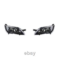 Main Headlights Suitable for Black Fiat Ducato 250 2014 with LED TFL Kit