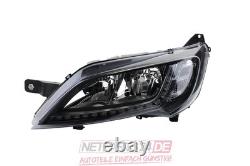Main Headlights Suitable for Black Fiat Ducato 250 2014 with LED TFL Kit