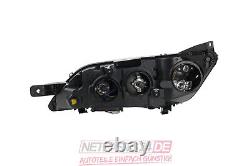 Main Headlights Sw Fits for Fiat Ducato Black 250 2014 With LED Tfl Kit