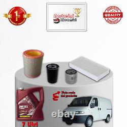 Maintenance Kit Filters and Oil for Fiat Ducato II 1.9 Tdi 66KW 90HP 2000