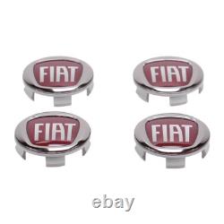 Original Fiat Hub Caps Kit for Red Silver Aluminum Rim Ducato 250 1358877080