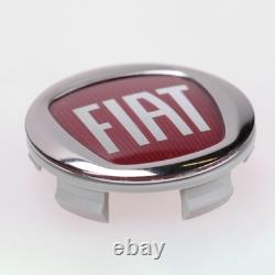 Original Fiat Hub Caps Kit for Red Silver Aluminum Rim Ducato 250 1358877080