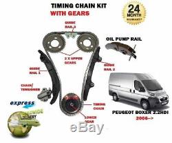 Peugeot Boxer 2.2 Hdi 100 120 2006 New Distribution Chain Kit + Gears