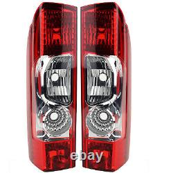 Rear Tail Lights Kit Left and Right Side with Bulb Suitable for Fiat Ducato De