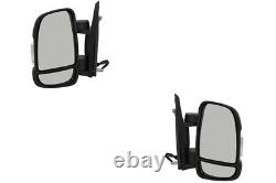Rearview Mirror Kit Suitable for Fiat Ducato 250 251 07/06- Left and Right Black