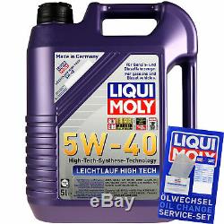 Revision Liqui Moly Oil Filter 6l 5w-40 Fiat Ducato Bus 230 1.9 Td