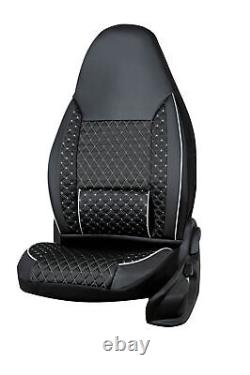 Seat Cover Pilot Seat Suitable for Fiat Ducato Motorhome Camper 2-Piece Kit