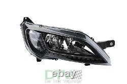 Suitable For Fiat Ducato Headlights 250 06/14- Black With Led Lights Kit