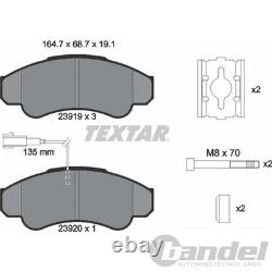 TEXTAR Brake Disc Kit + Front and Rear Pads FIAT DUCATO JUMPER BOXER