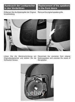 Eton FIAT-F22 Bouchon & Jouer 2-Wege Haut-Parleur Kit pour Fiat Ducato 3 Type