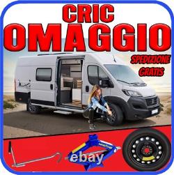 Galette de secours 5 Trous 18 Pour Fiat Ducato Camper Kit Cric Noir