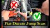 How To Jump Start A Fiat Ducato Battery Location U0026 Connection Points Not Where You Might Think
