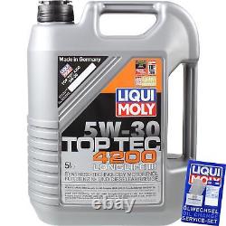 KIT D'INSPECTION FILTRE HUILE DE LIQUI MOLY 10L 5W-30 pour Fiat Ducato