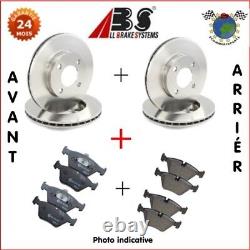 Kit Complet Disques Et Plaquettes Avant + Arrière Abs Pour Fiat Ducato Blw Cdq
