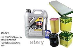 Kit D'Inspection Filtre LIQUI MOLY Huile 5L 5W-40 pour Fiat Ducato Bus 230 1.9