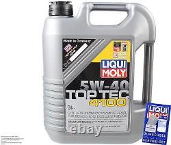 Kit D'Inspection Filtre LIQUI MOLY Huile 5L 5W-40 pour Fiat Ducato Bus 230 1.9