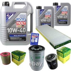 Kit D'Inspection Filtre Liqui Moly Huile 7L 10W-40 pour Fiat Ducato Boîte 230L