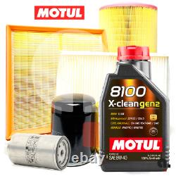 Kit D'entretien Pour Fiat Ducato 244 2.0 JTD 4 Filtres + 6LT Huile Motul 5W40