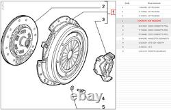 Kit Mécanisme D'Embrayage Disque Fiat Ducato 2.5 D FIAT 71714653/1