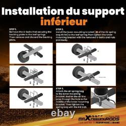 Kit de suspension pneumatique avec compresseur for Fiat ducato 1994-2024 4000kg