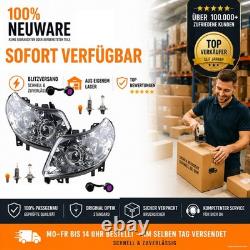 Phares Convient pour Fiat Ducato Kit à Gauche & Droite & Ampoule & Adaptateur D