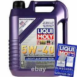 Révision Filtre LIQUI MOLY Huile 6L 5W-40 pour Fiat Ducato Bus 244 Par