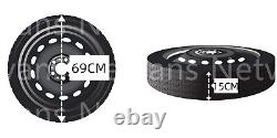 Roue de secours (galette) 17 pour Fiat Ducato Camper (250) avec kit 165/80r17